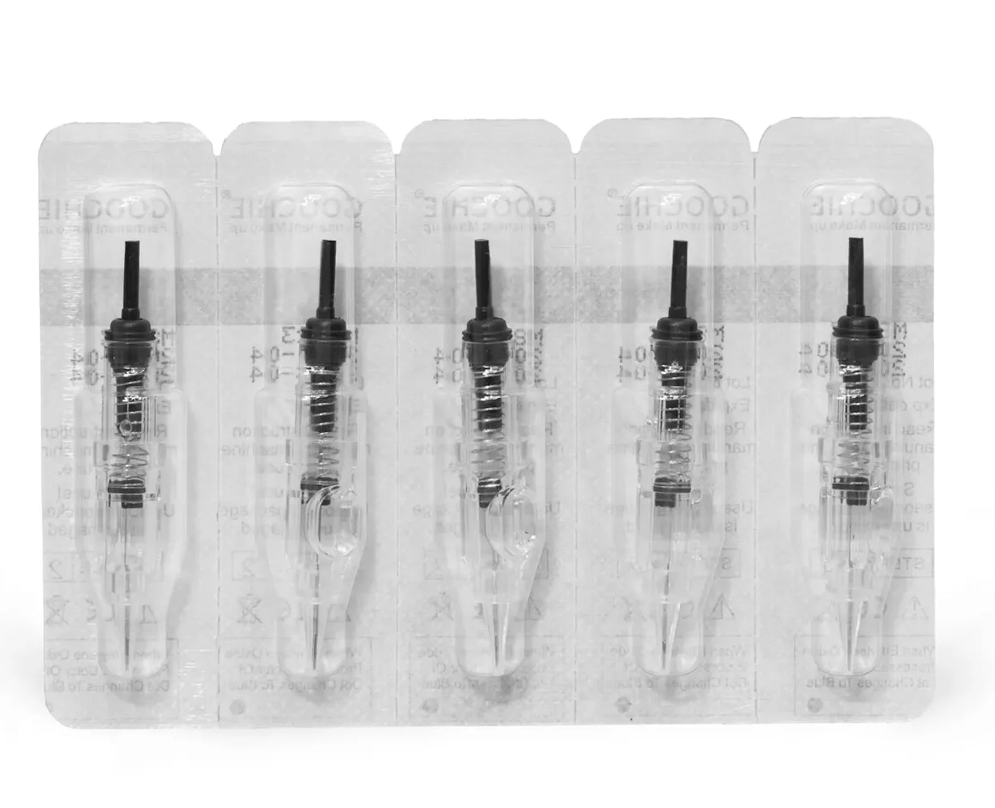 Goochie M8 Permanent Makeup Tattoo Needles - R1 Microblading Cartridges for Eyebrow Machine