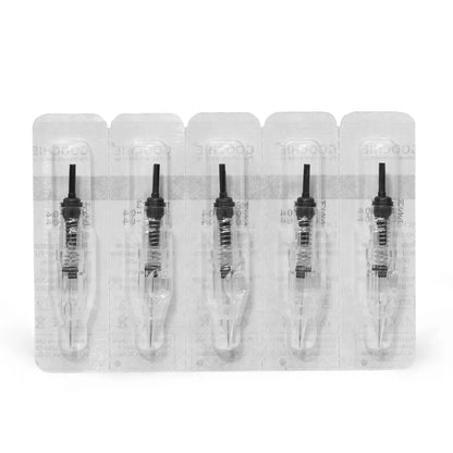 Goochie M8 Permanent Makeup Tattoo Needles - R1 Microblading Cartridges for Eyebrow Machine