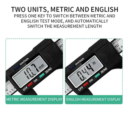 150mm Digital Vernier Caliper - Tattoo Eyebrow Ruler & LCD Measuring Tool