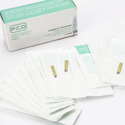 100PCS 12-Pin Microblading Needles - Manual PMU Eyebrow Blades for 3D Embroidery