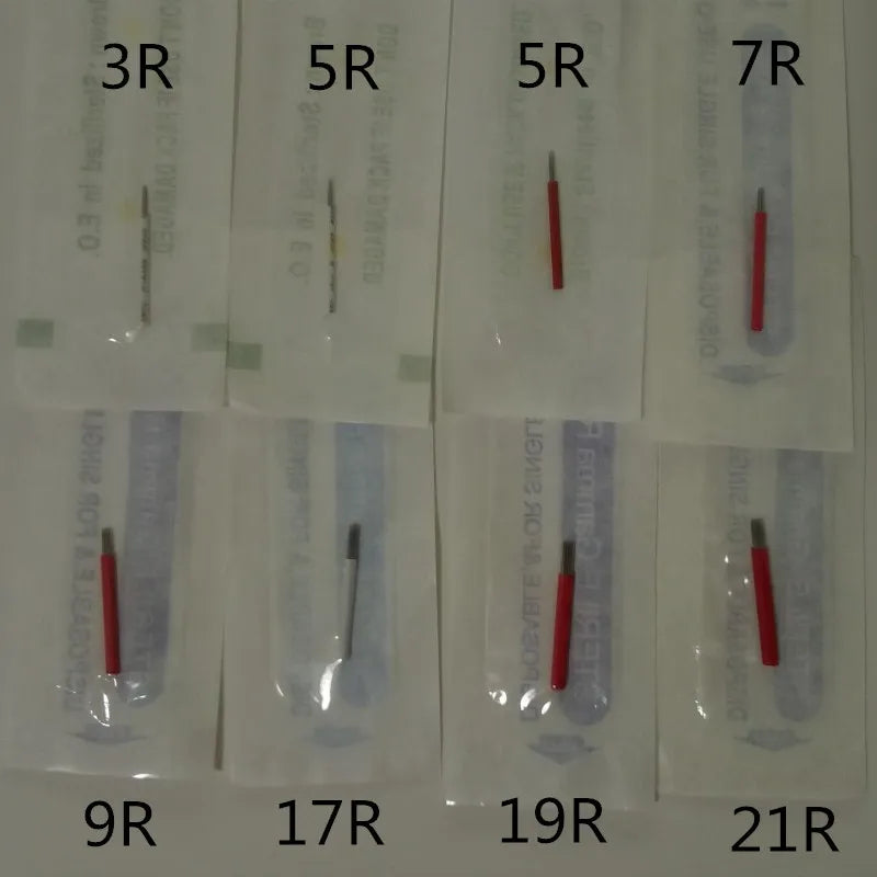 50PCS 3R/5R/7R/9R/17R/19R/21R Microblading Needles - Fog Pen for PMU Manual Tattoo Pen