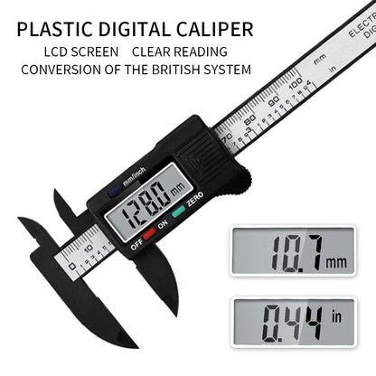 150mm Digital Vernier Caliper - Tattoo Eyebrow Ruler & LCD Measuring Tool