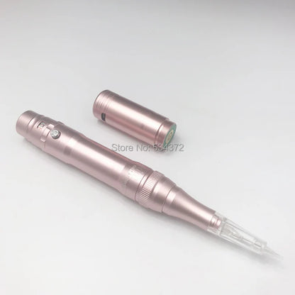 Rose Gold Wireless Permanent Makeup Machine Pen for Eyebrows & Beauty Tattoo