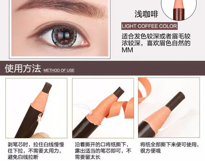 12pc Eyebrow Pencil Colored Soft Cosmetic Art Permanent Makeup Waterproof Tattoo