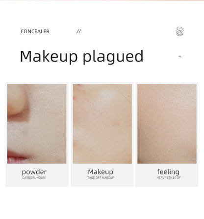 Pudaier Waterproof Pressed & Loose Powder Foundation - Natural Concealer & Oil Control