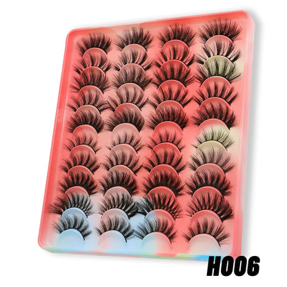 GROINNEYA 5/7/20 Pairs 3D Manga Lashes, Y2K Winged Cat Eye, Natural Extension Look