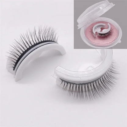 34-Piece Reusable Self-Adhesive Eyelashes, Glue-Free, Hypoallergenic, False Lash Makeup Tools