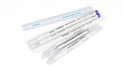 1PC Professional Sterile Skin Marker Pen - Microblading Eyebrow & Lip Ruler Tool