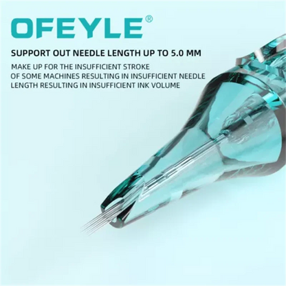 20PCS OFEYLE Sterilized Tattoo Needle Cartridges - RL, RS, RM, M1 Compatible