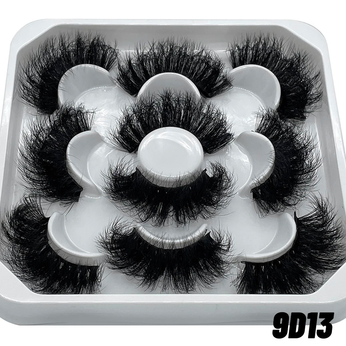 GROINNEYA 25mm 5 Pairs 3D Mink Lashes, Fluffy, Long, Thick, Natural False Eyelashes