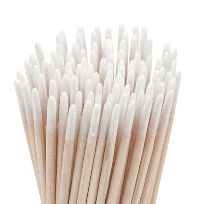 100/300PCS Disposable Cotton Swab Brushes - Lint-Free Micro Makeup & Glue Removers