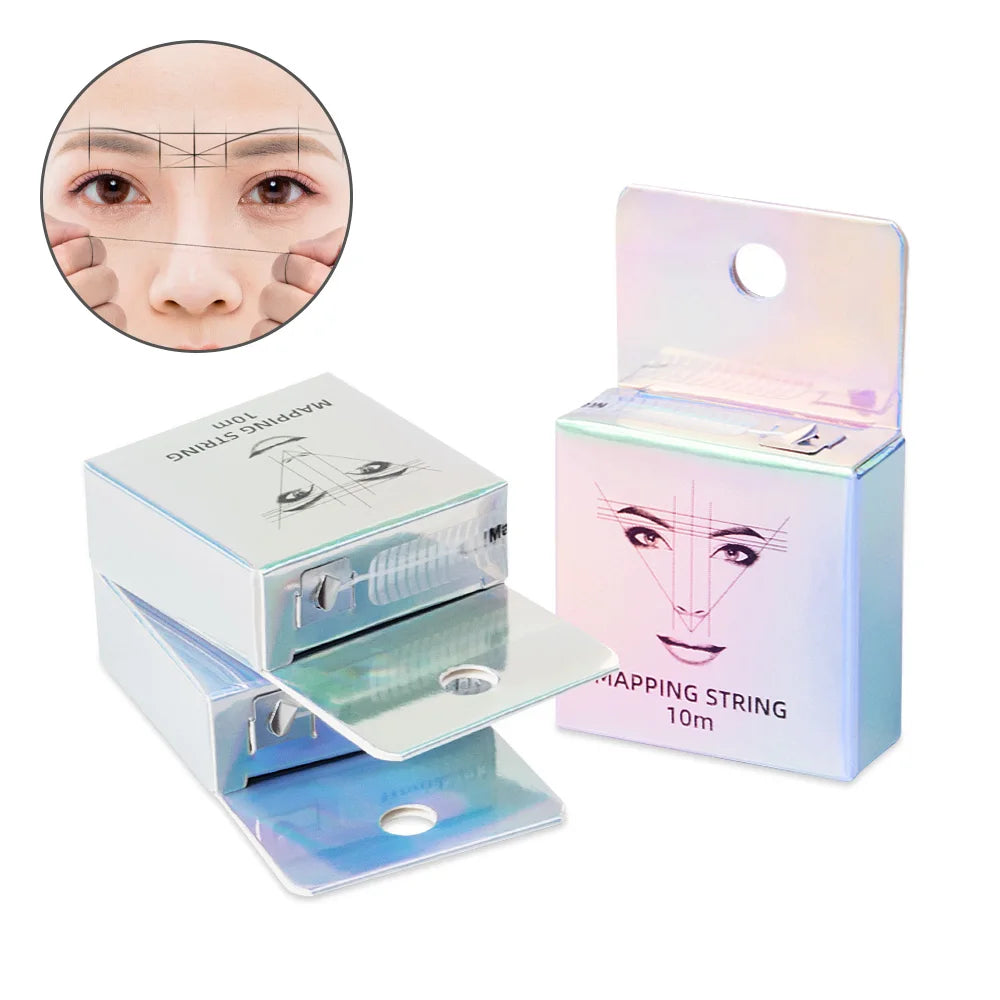 10M Pre-Inked Mapping String - Microblading Eyebrow Positioning Tool