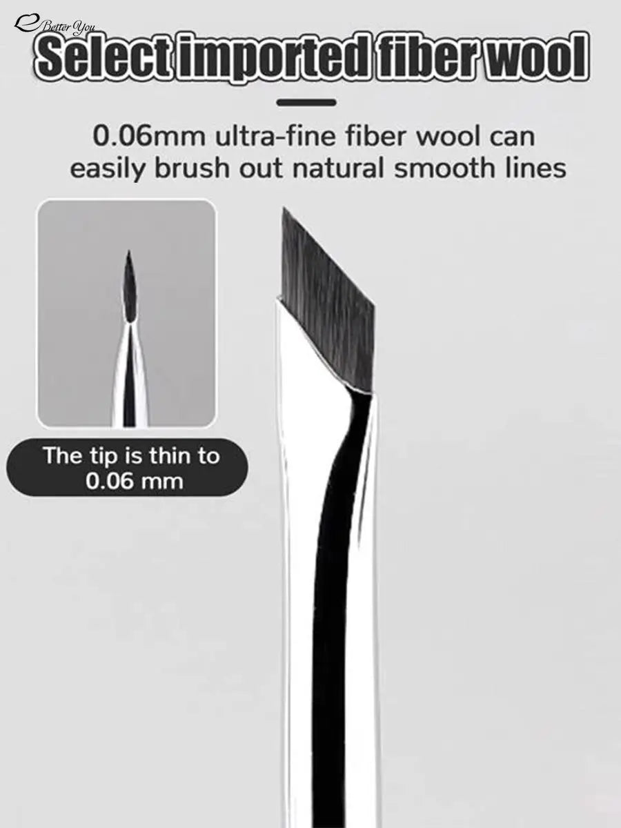 Ultra-Thin Blade Pro: Professional Eyeliner & Flat Angle Eyebrow Brush for Precision