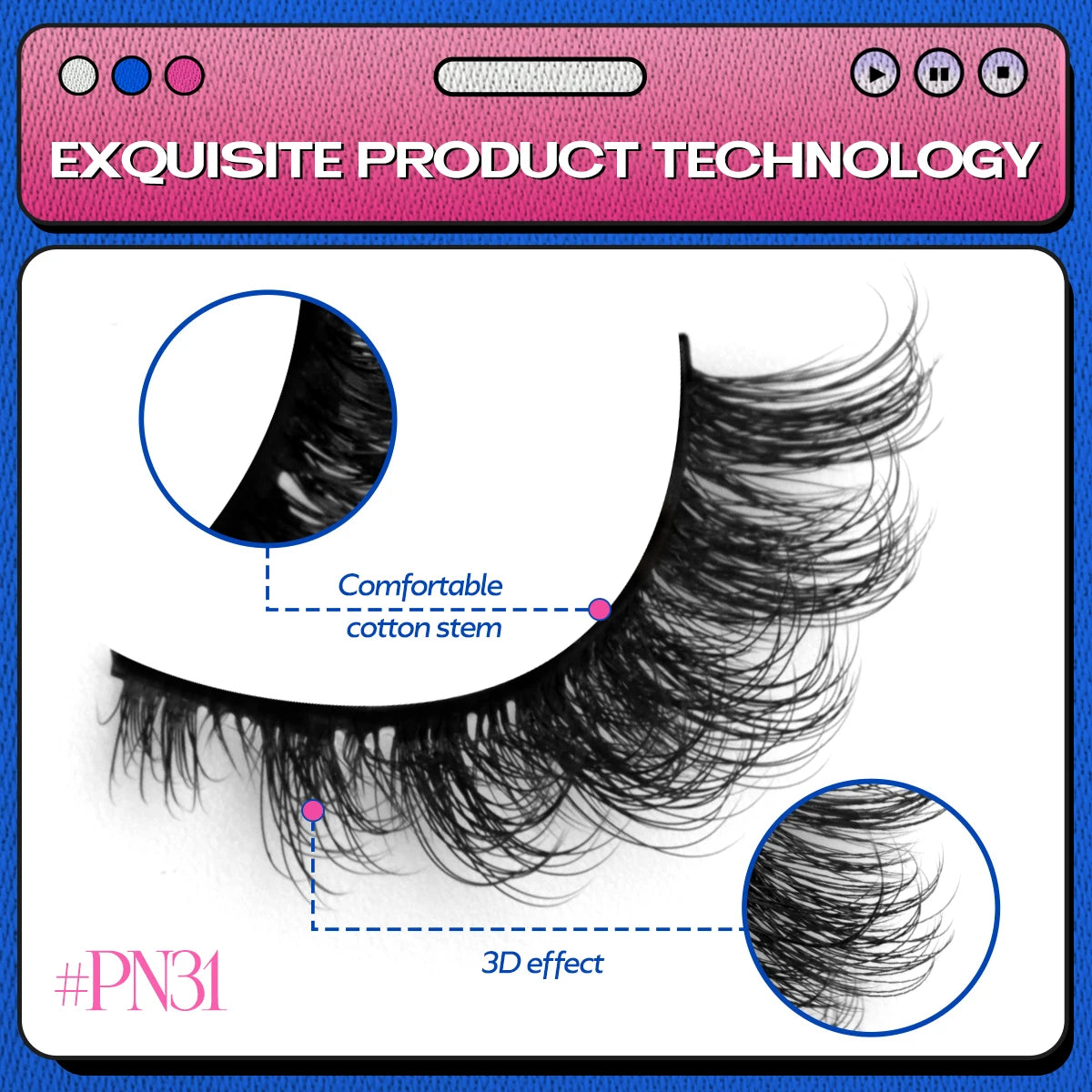 GROINNEYA 3D Natural Eyelashes, 5/10 Pairs, Fluffy Wispy, Cross, Cat Eye Lash Extensions Makeup