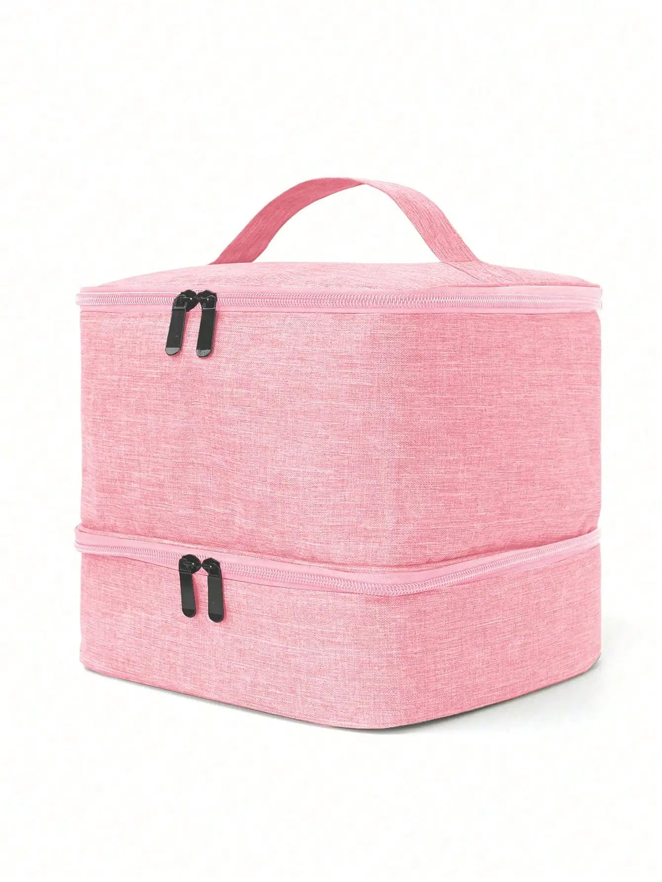 Women's Double-Layer Nail Polish Storage Bag - Portable Organizer & Travel Essential