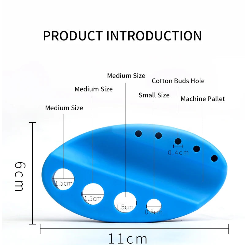 Oval Silicone Holder Stand - Microblading Pigment Ink Cup & PMU Tattoo Pen Accessory