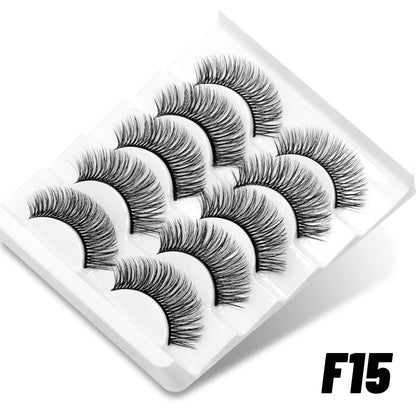 GROINNEYA 5/7/20 Pairs 3D Manga Lashes, Y2K Winged Cat Eye, Natural Extension Look