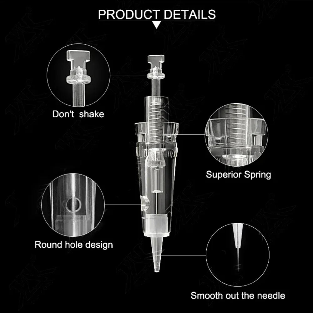 Bayonet Cartridge Needles 1P-7FP for Microblading & Permanent Tattoo - Disposable Eyebrow Use