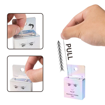 10M Pre-Inked Mapping String - Microblading Eyebrow Positioning Tool