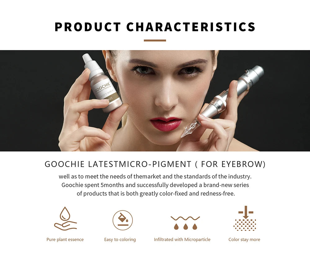 GOOCHIE 2010 Low Noise 7 Speed Permanent Eyebrow Makeup Machine Rotary Tattoo Pen