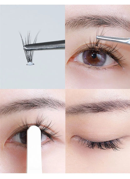 Waterproof Eyelash Glue, Quick-Dry Adhesive, False Lashes with Tweezers, Clear Extension Glue