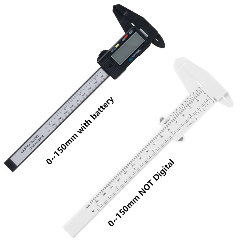 150mm Digital Vernier Caliper - Tattoo Eyebrow Ruler & LCD Measuring Tool