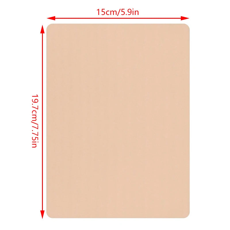 3MM Thick Double-Sided Tattoo Practice Skin - Blank Fake Skin for PMU Training