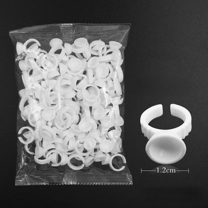 100pcs S/M/L Disposable Tattoo Ink Rings Cups Eyebrow Lip Tattoo Pigments Holder Ring Container Permanent Makeup Accessories