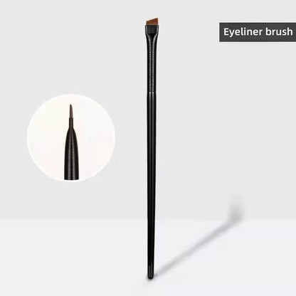 2PCS Eyebrow Contour & Eyeliner Brush Set - Small Angle Makeup Accessory