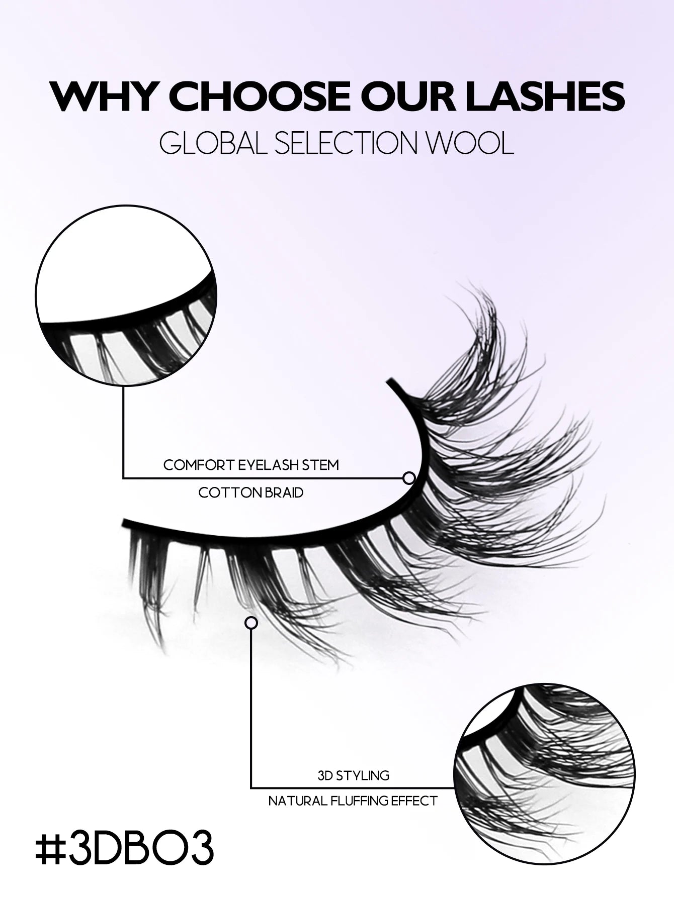 GROINNEYA Manga Lashes, 3D Fluffy Cross Wispy Cat Eye, Natural Extension Look