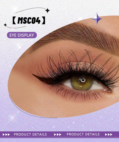 GROINNEYA 5/10 Pairs Natural False Eyelashes, Manga 3D Faux Mink, Soft Winged, Realistic Extensions