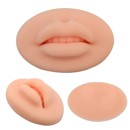 Professional 3D/5D Latex Lip Tattoo Practice Skin - Silicone Blushing Training Pad PMU