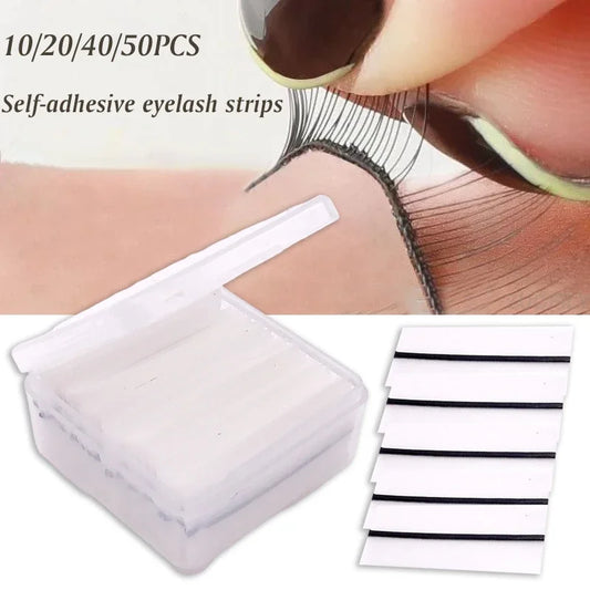 34-Piece Reusable Self-Adhesive Eyelashes, Glue-Free, Hypoallergenic, False Lash Makeup Tools