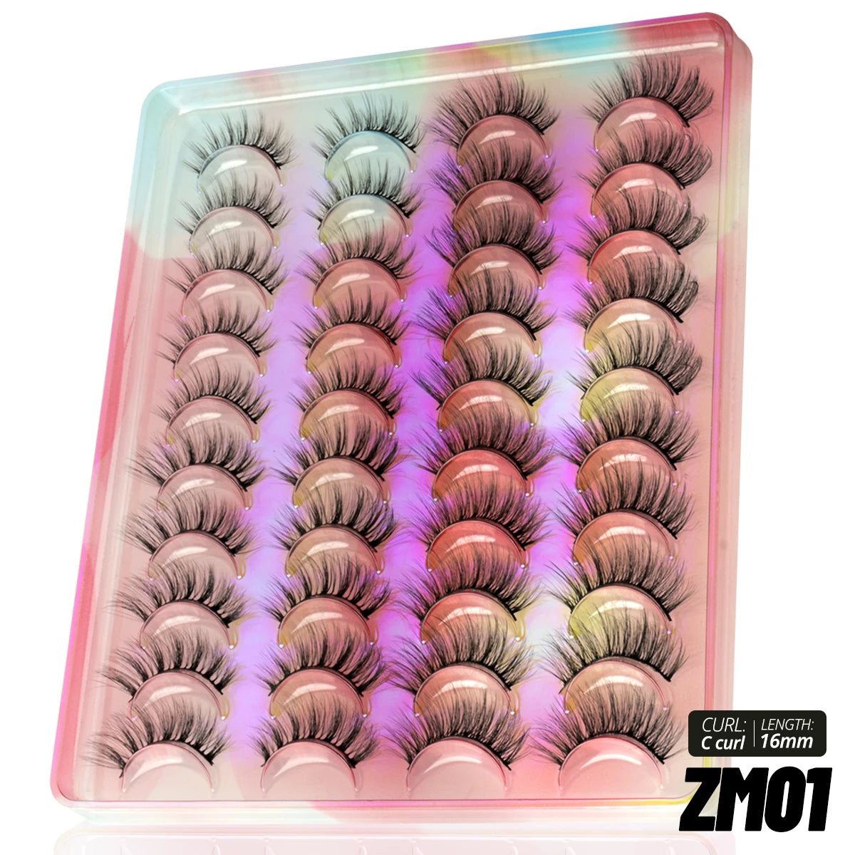 GROINNEYA 5/7/20 Pairs 3D Manga Lashes, Y2K Winged Cat Eye, Natural Extension Look