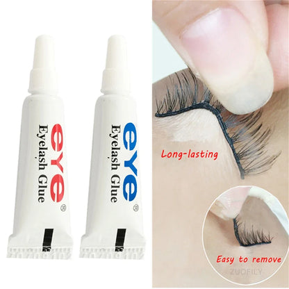 Professional Eyelash Glue, Clear/Black, Waterproof, 9g, False Lash Adhesive for Makeup and Lash Lift