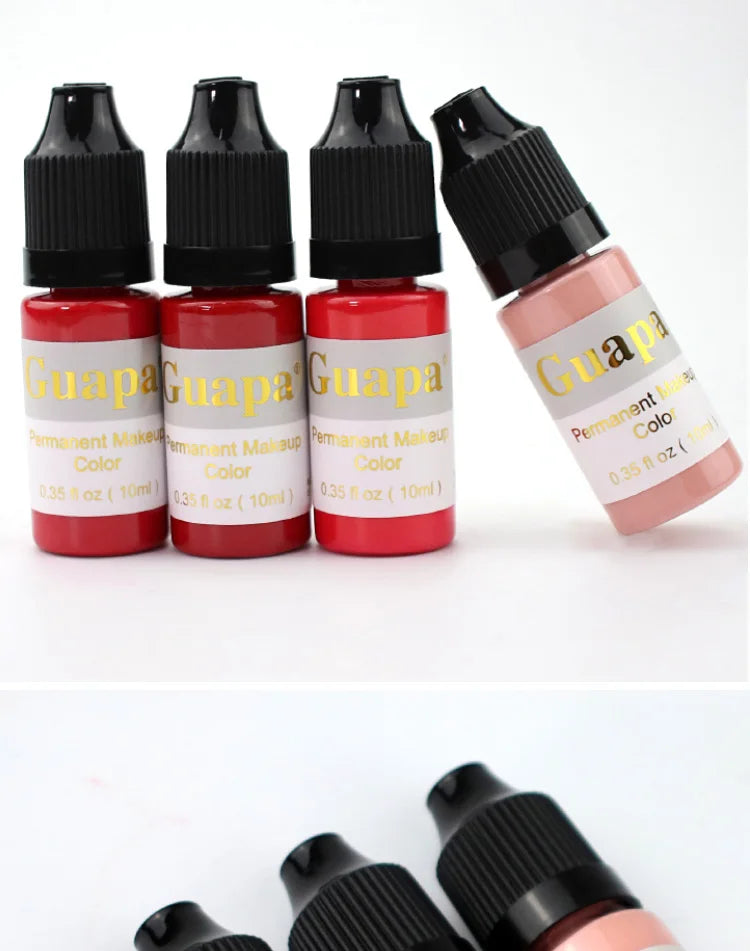 10ML Permanent Makeup Tattoo Ink for Lips, Eyebrows & Eyeliner Micro Pigment