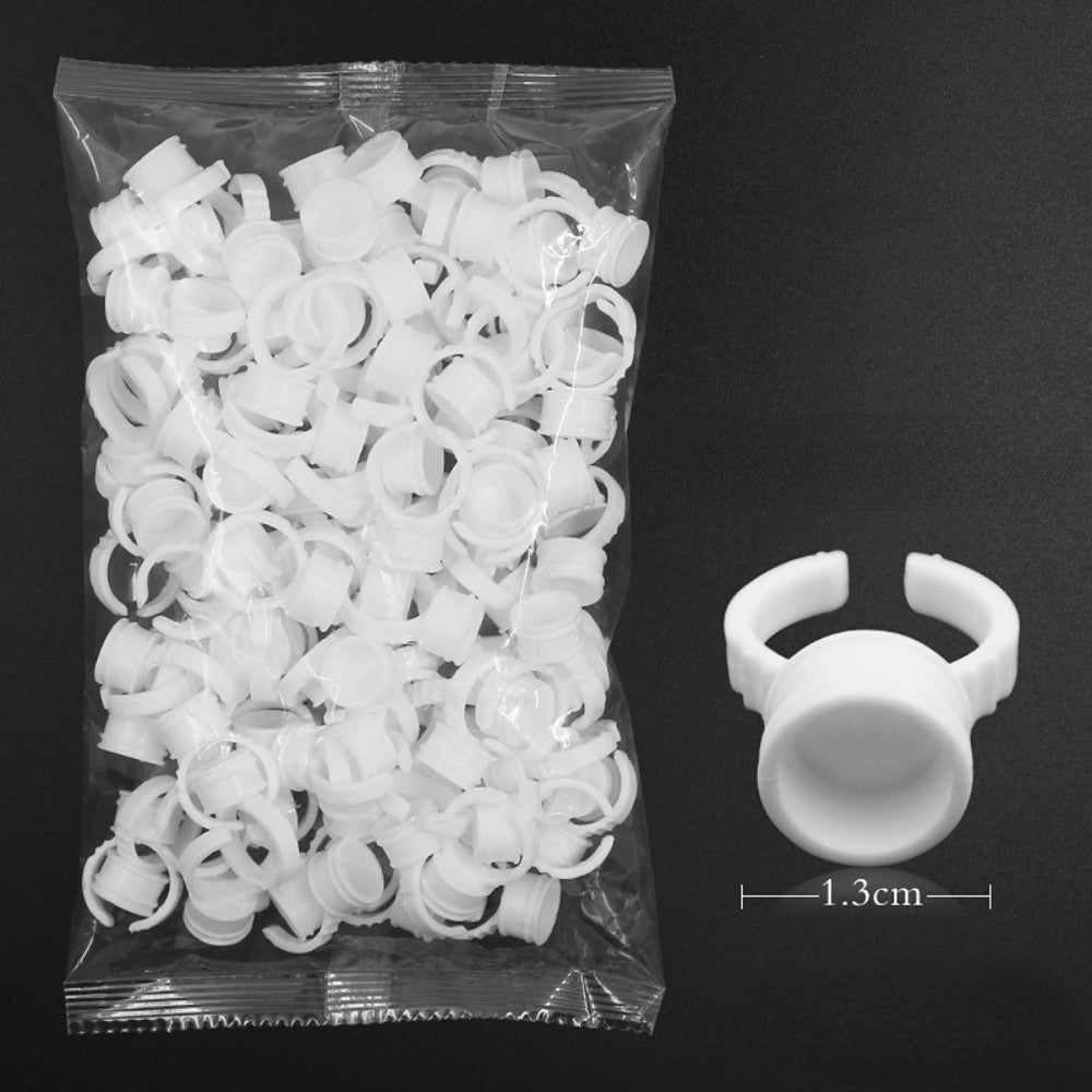 100pcs S/M/L Disposable Tattoo Ink Rings Cups Eyebrow Lip Tattoo Pigments Holder Ring Container Permanent Makeup Accessories