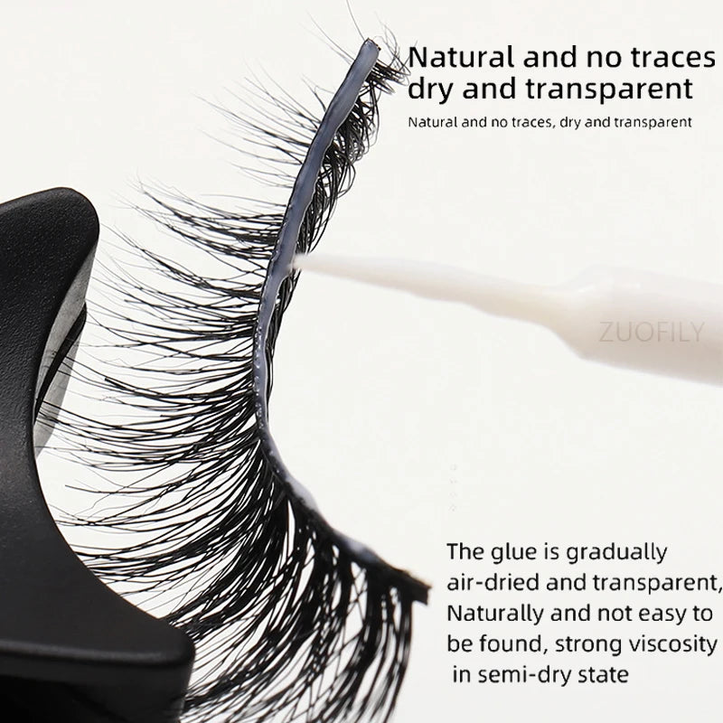 5ml Eyelash Extension Glue, Quick-Dry, Long-Lasting, Black/Clear/White, No-Irritation Adhesive