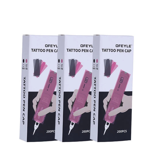 200PCS Tattoo Cartridge Filter Pen Sleeves - Disposable Cord Covers & Accessories