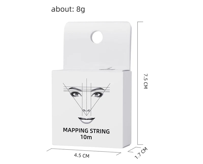 10M Pre-Inked Mapping String - Microblading Eyebrow Positioning Tool