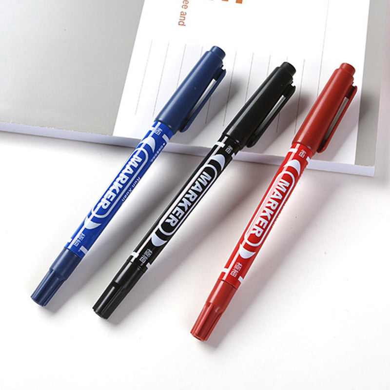 1P Temporary Tattoo Microblading Marker Pen - Waterproof Skin Scribe for Eyebrow & Lip