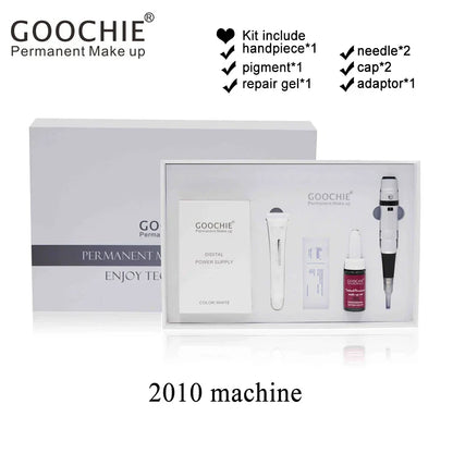 Goochie Cosmetic Tattoo Machine - Digital Rotary Kit for Permanent Makeup & Eyebrow Tattoo Pen