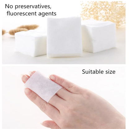 1600/1200PCS Disposable 5x6cm Cotton Pads - Soft Makeup Wipes for Tattoo & Nail Polish Removal