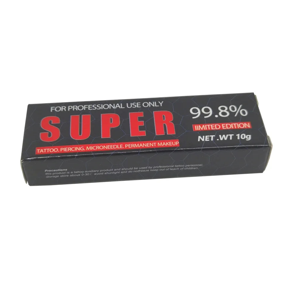 99.8% Black Super Tattoo Cream Before Permanent Makeup Microblading Eyebrow Lips Tattoo Removal 10g