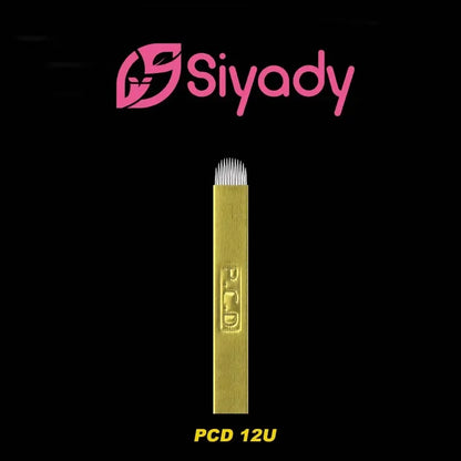 Siyady PMU Microblading Needles - 12/14 Sloped & U-Shape Manual Eyebrow Blades