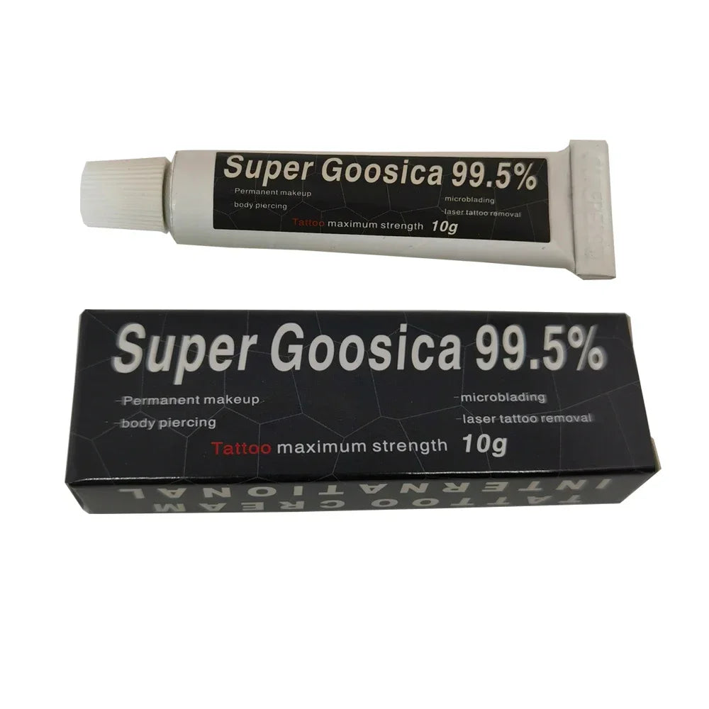 99.5% Super Gooscia Tattoo Cream - Pre-Permanent Makeup for Eyebrows, Lips & Body 10g