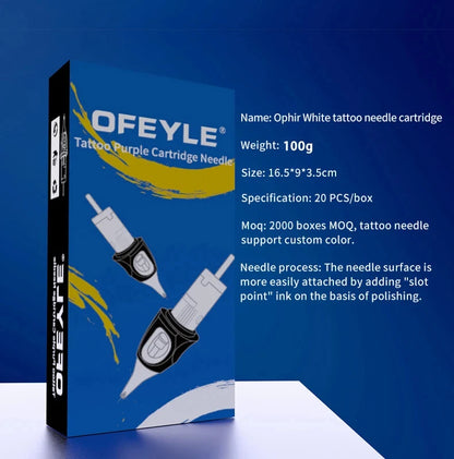 OFEYLE Tattoo Cartridge Needles RL RS M1 - Safety Membrane for Tattoo Machines, 20pcs/Box