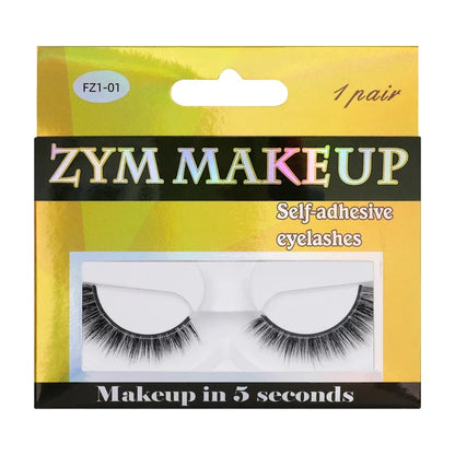 34-Piece Reusable Self-Adhesive Eyelashes, Glue-Free, Hypoallergenic, False Lash Makeup Tools