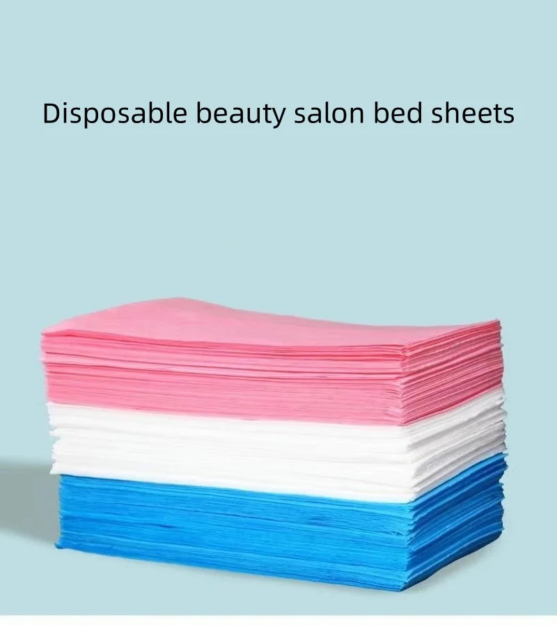 20/50/100pcs Disposable Beauty Salon Bed Sheets - Non-Woven Material, 180x80cm