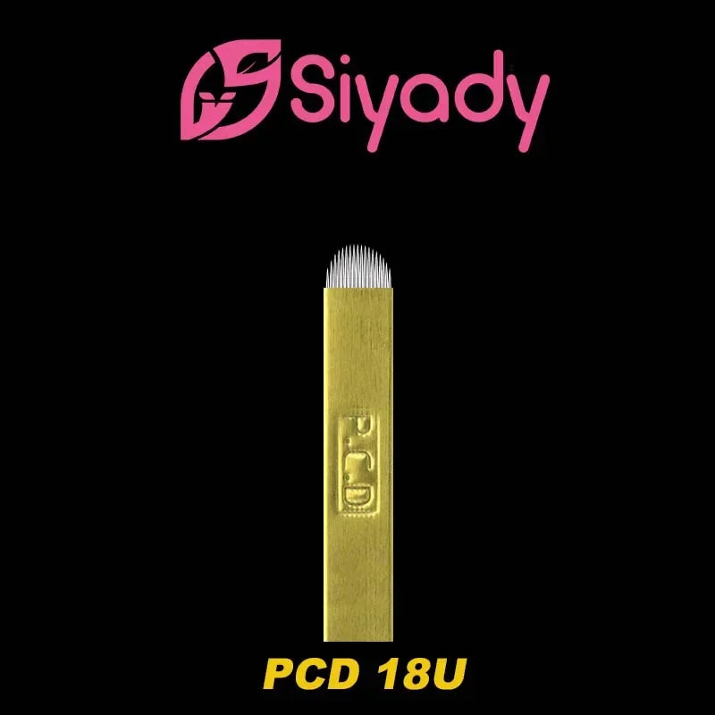 Siyady PMU Microblading Needles - 12/14 Sloped & U-Shape Manual Eyebrow Blades